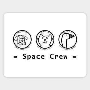 Space Crew 2420 Animals Line Drawing Sticker